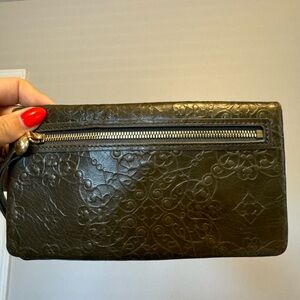 Embossed Leather HOBO wallet